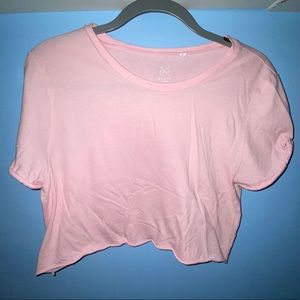 Pink crop top